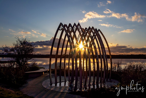 Sunset at the Shoreham air show memorial