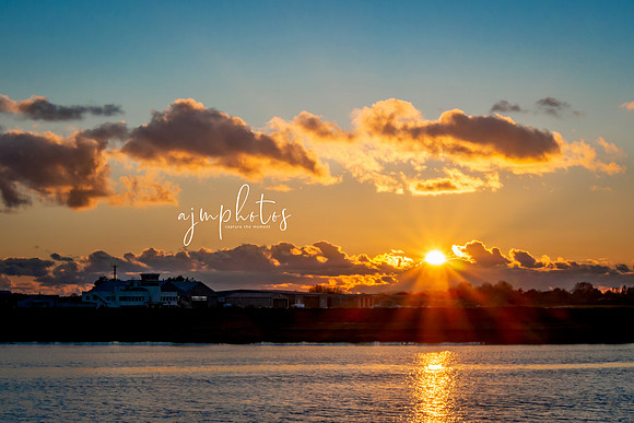 When the sun goes down over Shoreham Airport